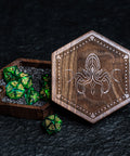 URWizards Engraved Walnut D&D Dice Box Cthulhu - Urwizards