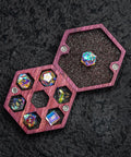 URWizards Engraved Purple Heart D&D Dice Box Triforce - Urwizards