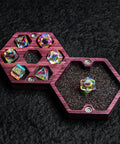 URWizards Engraved Purple Heart D&D Dice Box Triforce - Urwizards