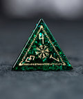 URWizards Dnd Engraved Blast Emerald Glass Dice Set Nordic Style - Urwizards