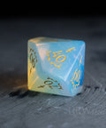 URWizards Dnd Opalite Gemstone Engraved Dice Set Dagger Rogue Style - Urwizards