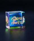 URWizards D&D Dichroic Prism Glass Engraved Dice Set Pixel Art RPG - Urwizards