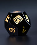 URWizards D&D Obsidian Engraved Dice Set Pixel Art RPG - Urwizards