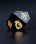 URWizards D&D Obsidian Engraved Dice Set Pixel Art RPG - Urwizards