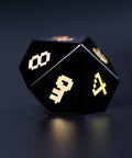 URWizards D&D Obsidian Engraved Dice Set Pixel Art RPG - Urwizards