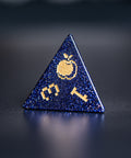 URWizards D&D Blue Sandstone Engraved Dice Set Pixel Art RPG - Urwizards