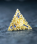 URWizards D&D Hollowed Metal Engraved Dice Set Alchemy Core Gold - Urwizards