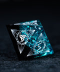 URWizards D&D Resin Ice Glitter Engraved Dice Set Nordic Style - Urwizards