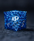 URWizards D&D Hollowed Metal Engraved Dice Set Alchemy Core Blue - Urwizards