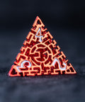 URWizards D&D Hollowed Metal Engraved Dice Set Alchemy Core Red - Urwizards