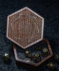 URWizards Engraved Walnut D&D Dice Box Odin's Horn - Urwizards