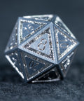 URWizards D&D Metal Dice Set Dwarf Silver Small Size - Urwizards
