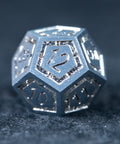 URWizards D&D Metal Dice Set Dwarf Silver Small Size - Urwizards