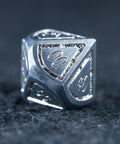 URWizards D&D Metal Dice Set Dwarf Silver Small Size - Urwizards