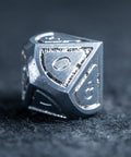 URWizards D&D Metal Dice Set Dwarf Silver Small Size - Urwizards