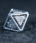 URWizards D&D Metal Dice Set Dwarf Silver Small Size - Urwizards