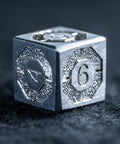 URWizards D&D Metal Dice Set Dwarf Silver Small Size - Urwizards