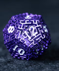 URWizards D&D Hollowed Metal Dice Set Alchemy Core Purple - Urwizards