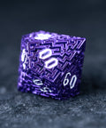 URWizards D&D Hollowed Metal Dice Set Alchemy Core Purple - Urwizards
