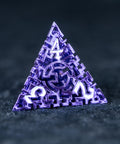 URWizards D&D Hollowed Metal Dice Set Alchemy Core Purple - Urwizards