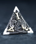 URWizards D&D Hollowed Metal Dice Set Dragon Silver - Urwizards