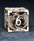 URWizards D&D Hollowed Metal Dice Set Dragon Grey - Urwizards