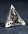 URWizards D&D Hollowed Metal Dice Set Dragon Grey - Urwizards