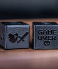 URWizards D&D Obsidian Raised Dice Set Pixel Art RPG - Urwizards
