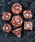 URWizards D&D Hollowed Metal Dice Set Alchemy Core Orange - Urwizards