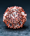 URWizards D&D Hollowed Metal Dice Set Alchemy Core Orange - Urwizards