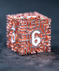 URWizards D&D Hollowed Metal Dice Set Alchemy Core Orange - Urwizards