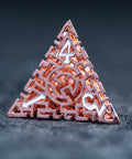 URWizards D&D Hollowed Metal Dice Set Alchemy Core Orange - Urwizards