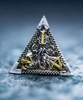URWizards D&D Hollowed Metal Dice Set Cthulhu Silver - Urwizards