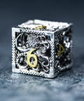URWizards D&D Hollowed Metal Dice Set Cthulhu Silver - Urwizards