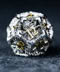 URWizards D&D Hollowed Metal Dice Set Cthulhu Silver - Urwizards