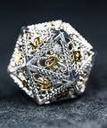 URWizards D&D Hollowed Metal Dice Set Cthulhu Silver - Urwizards