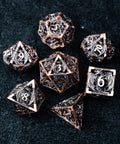 URWizards D&D Hollowed Metal Dice Set Dragon Red - Urwizards