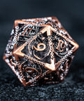 URWizards D&D Hollowed Metal Dice Set Dragon Red - Urwizards