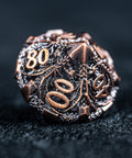 URWizards D&D Hollowed Metal Dice Set Dragon Red - Urwizards