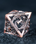 URWizards D&D Hollowed Metal Dice Set Dragon Red - Urwizards