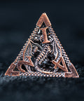 URWizards D&D Hollowed Metal Dice Set Dragon Red - Urwizards