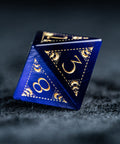 URWizards D&D Purple Cat's Eye Engraved Dice Set Lunar Eclipse - Urwizards