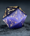 URWizards D&D Purple Cat's Eye Engraved Dice Set Lunar Eclipse - Urwizards