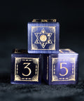URWizards D&D Purple Cat's Eye Engraved Dice Set Lunar Eclipse - Urwizards