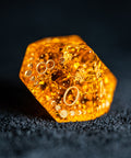 URWizards D&D Blast Lava Glass Engraved Dice Set Lunar Eclipse - Urwizards