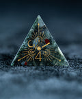 URWizards D&D Blood stone Engraved Dice Set Lunar Eclipse - Urwizards