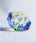 URWizards D&D Dichroic Glass Engraved Dice Set Lunar Eclipse - Urwizards