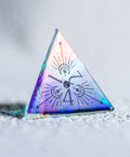 URWizards D&D Dichroic Glass Engraved Dice Set Lunar Eclipse - Urwizards