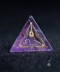 URWizards D&D Amethyst Engraved Dice Set Bard Style - Urwizards