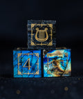 URWizards D&D Labradorite Engraved Dice Set Bard Style - Urwizards